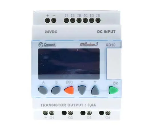 63-7788-39　Crouzet Millenium 3 Logic Module, 24 V dc Transistor, 6 x Input, 4 x Output With Display　88974142