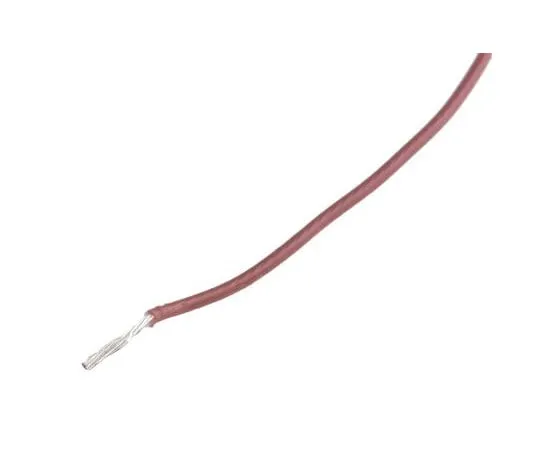 63-8038-12　RS PRO PTFE Equipment Wire 0.6 mm² CSA, Brown 100m Reel　841-7324