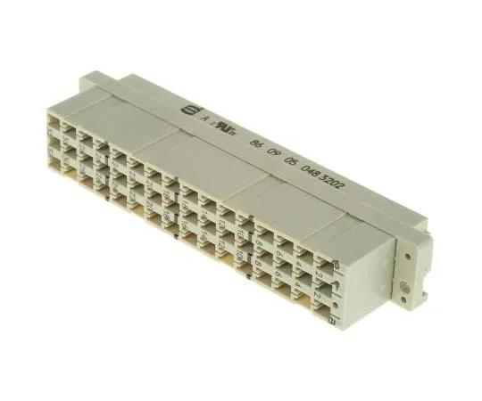 63-7785-17　Harting 09 05 Series 48 Way 5.08mm Pitch, Type E, 3 Row, Straight DIN 41612 Connector, Socket　9050483202