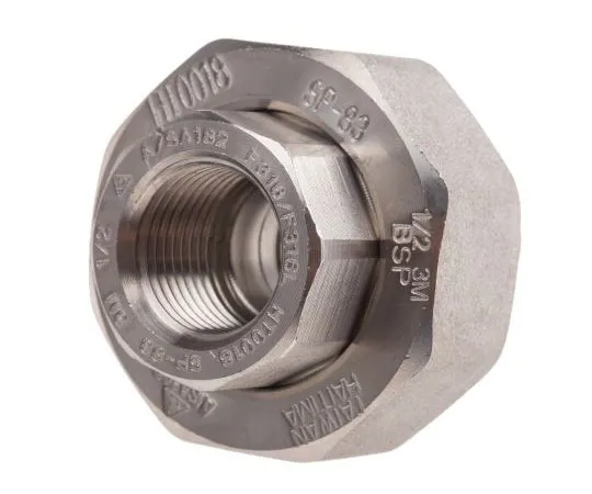 63-8031-69　RS PRO Stainless Steel Octagon Straight Union 1/2in Rc(T) Female x 1/2in Rc(T) Female 1.93in　826-7107