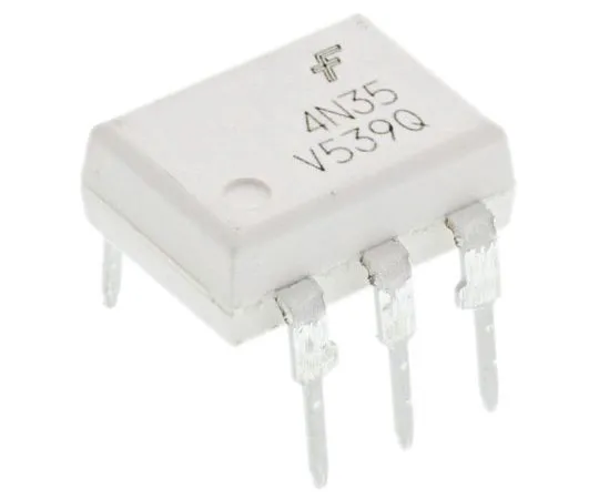 63-8006-39　ON Semiconductor, 4N35VM DC Input Transistor Output Optocoupler, Through Hole, 6-Pin DIP　4N35VM