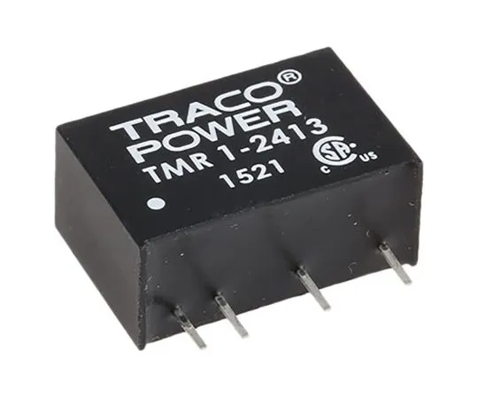 63-7970-32　TRACOPOWER TMR 1 1W Isolated DC-DC Converter Through Hole, Voltage in 18 → 36 V dc, Voltage out 15V dc　TMR 1-2413