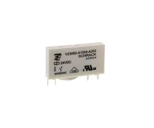 63-7750-55　TE ConnectivitySNR SPNO Non-Latching Relay PCB Mount, 24V dc Coil, 6A　V23092A1024A202