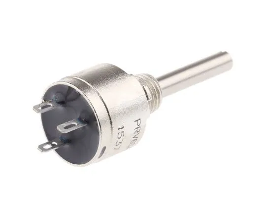 63-7994-12　Vishay 1 Gang Rotary Cermet Potentiometer with a 3.18 mm Dia. Shaft, 10kΩ, ±10%, 1.5W, Logarithmic PRV6SAABJYB25103KL　PRV6SAABJYB25103KL