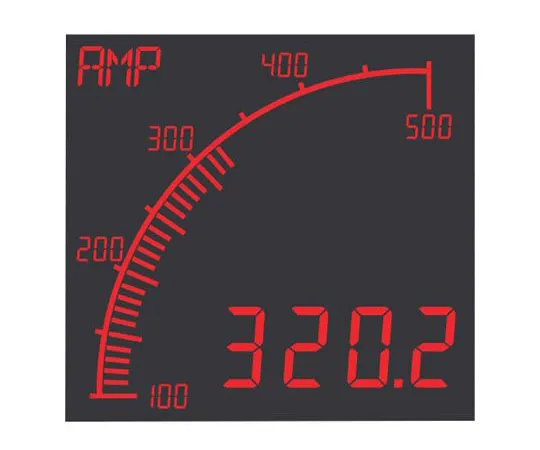 63-8042-10　Trumeter APM-PROC-ANO , LCD Digital Panel Multi-Function Meter for Current, Voltage, 68mm x 68mm　APM-PROC-ANO