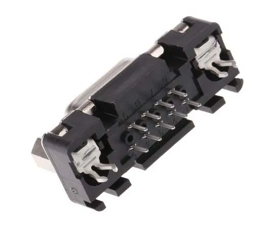63-7785-55　Harting D-Sub Standard Series, 9 Way Through Hole PCB D-sub Connector Socket, 2.74mm Pitch, with 4-40 UNC Threaded　9661556513