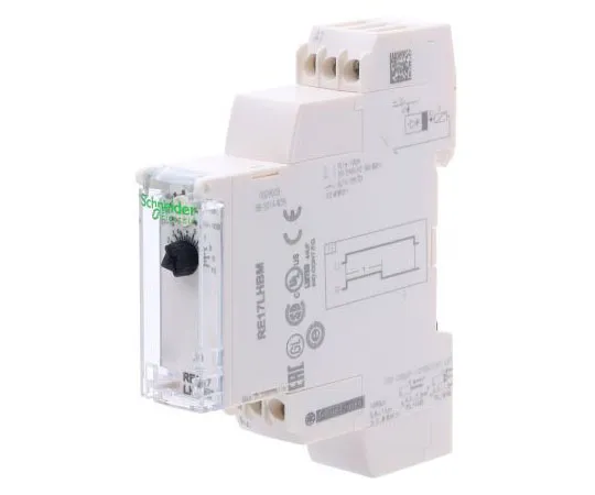 63-7988-44　Schneider Electric ON Delay Single Timer Relay, Screw, 0.1 s → 100 h, 24 → 240 V ac　RE17LHBM