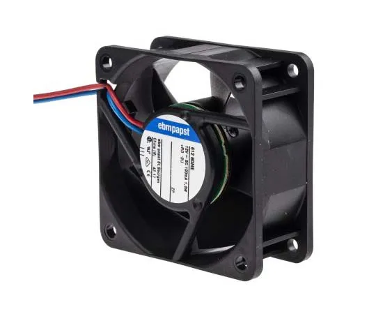 63-7811-29　ebm-papst 600N Series Axial Fan, 60 x 60 x 25mm, 35m³/h, 1.2W, 12 V dc　612NGME