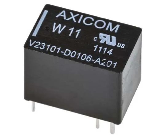 63-7749-94　TE Connectivity SPDT Non-Latching Relay PCB Mount, 12V dc Coil, 1A　V23101D 106A201