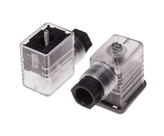 63-8014-84　RS PRO 2P+E DIN 43650 B, Female Solenoid Valve Connector, 110 V dc Voltage　811-8203