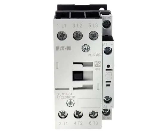 63-7789-46　Eaton 3 Pole Contactor, 17 A, 24 V dc Coil, xStart, 3NO, 7.5 kW　277050 & DILM17-01(RDC24)