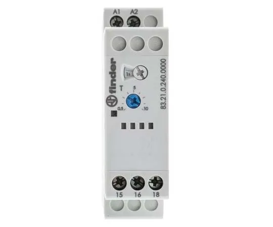 63-7810-27　Finder Interval Single Timer Relay, 0.05-10 min, 0.05-10 h, 0.05-10 d, 0.05-10 s, SPDT, 1 Contacts, SPDT, 24 →　83.21.0.240.0000