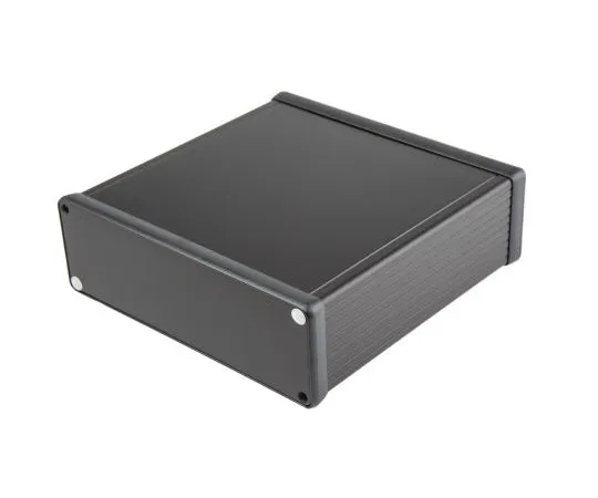 63-7961-73　Hammond 1455, Aluminium Enclosure, 160 x 160 x 51.5mm　1455T1601BK