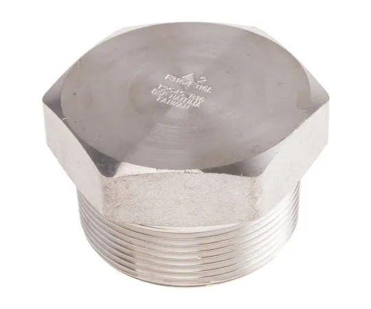 63-8031-56　RS PRO Stainless Steel Hexagon Straight Hexagon Plug 2in R(T) Male 1.58in　826-7046