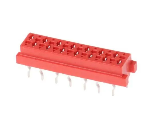 63-7794-01　TE Connectivity Micro-MaTch Series 2.54mm Pitch 14 Way 2 Row Straight PCB Socket, Through Hole, Solder Termination　8-215079-4