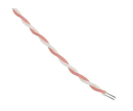 63-8032-50　Thermocouple & Extension Wire Type N, -75 → +260 °C 2 Core PFA Teflon Sheath 10m　827-5760