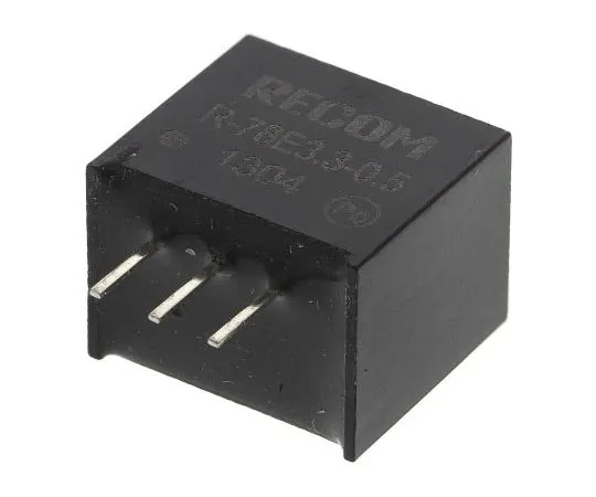 63-7967-14　Recom Switching Regulator, 18 → 28V dc Input, 15V dc Output, 500mA　R-78E15-0.5