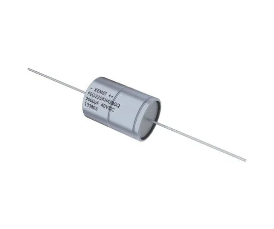63-8314-40　KEMET 3000μF 40V dc Aluminium Electrolytic Capacitor, Through Hole 20 x 37mm +150°C 20mm 37mm　PEG225KJ4300QE1