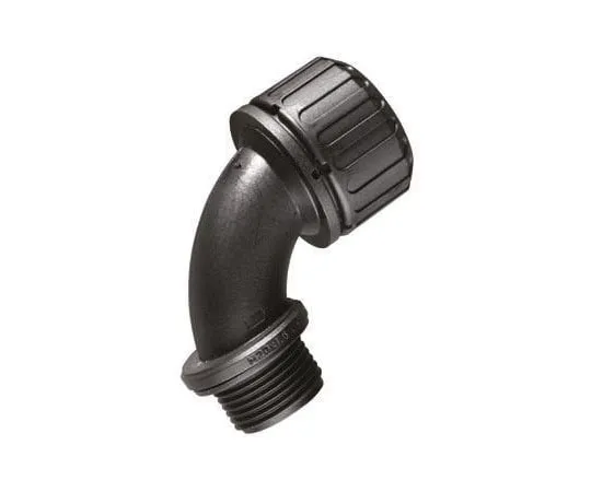 63-8342-02　Adaptaflex 90° Elbow Cable Conduit Fitting, Nylon 66 Black 32mm nominal size IP65 M32　XF32/M32/C90