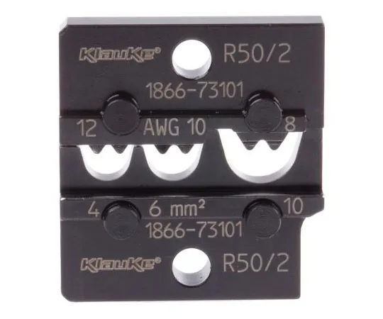 63-8071-79　Klauke Crimp Die Set, Open Barrel Terminal, Wire size 4 → 10 mm², Coaxial Type Cable Lugs　R50/2