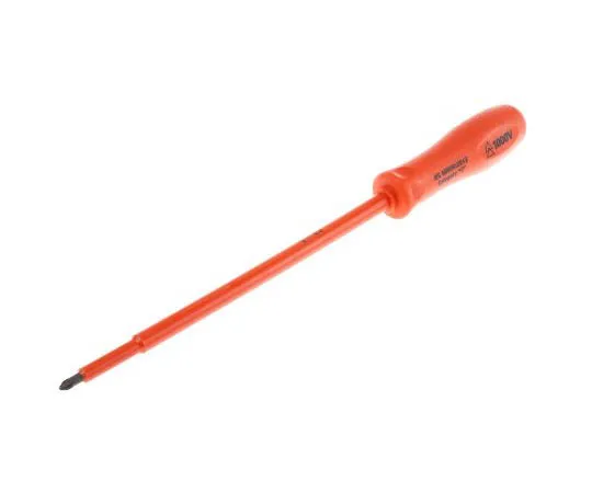 63-8075-04　RS Pro, VDE 1000V Approved Pozidriv Insulated Screwdriver PZ1 Tip 200 mm Alloy Steel　911-1134