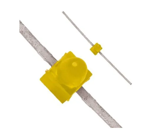 63-8341-77　2 V Yellow LED Subminiature Through Hole, Broadcom HLMP-6400　HLMP-6400