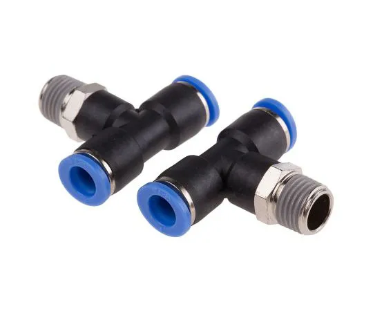 63-8079-93　RS PRO Pneumatic Tee Threaded-to-Tube Adapter, 8mm x 8mm, 10 bar　916-0814
