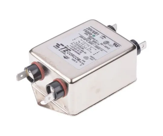 63-8057-35　TE Connectivity Corcom SB Series 20A 250 V ac 50 Hz, 60 Hz Flange Mount RFI Filter, with Spade Terminals, Single Phase　1-1609034-9