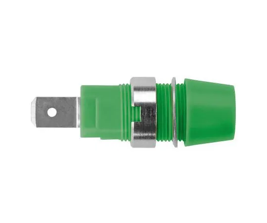 63-8073-82　Green Female Banana Plug Tab 1kV　SAB 7560 Ni / GN