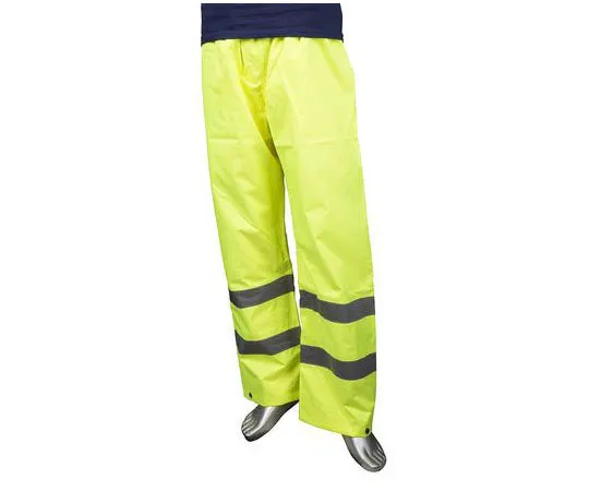 63-8084-72　RS PRO Yellow Hi-Vis Unisex's Polyester Waterproof Tro***rs Imperial Waist 33 → 34in　918-5848