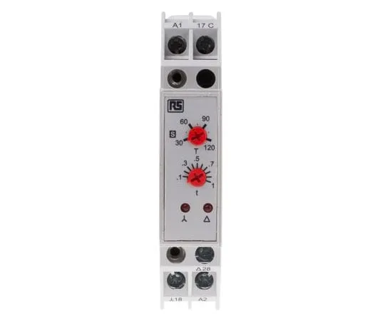 63-8067-29　RS PRO Star Delta Single Timer Relay, Screw, 3 → 120 s, SPNO, 2 Contacts, SP, 240 V ac　896-6838
