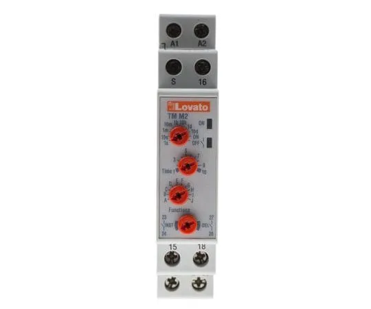 63-8070-62　Lovato Flash Start with OFF, Flash Start with ON, OFF Delay, ON Delay, Pulse ON Relay Multi Function Time Delay Relay,　TMM2