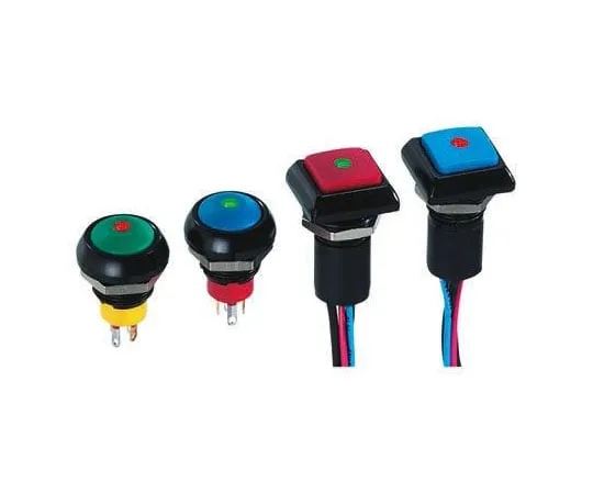 63-8311-02　APEM Single Pole Single Throw (SPST) Momentary Red LED Push Button Switch, IP67, 13.6 (Dia.)mm, Panel Mount, 28/48V dc　IPR3FAD6LOS