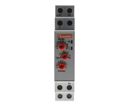 63-8070-64　Lovato Flash Start with OFF, Flash Start with ON, OFF Delay, ON Delay, Pulse ON Relay Multi Function Time Delay Relay,　TMM1