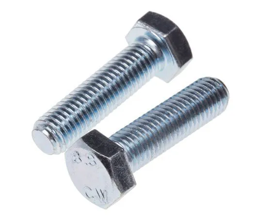 63-8081-57　Zinc Plated Steel Hex M12 x 55mm Set Screw　917-2959