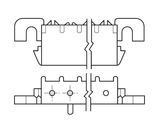 63-8104-67　TE Connectivity Universal MATE-N-LOK, 6 Way, Right Angle PCB Header　640583-1