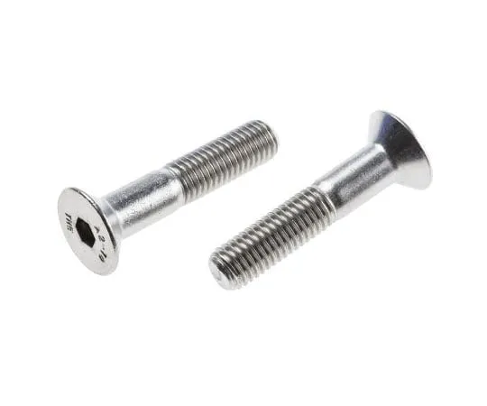 63-8083-35　RS PRO M10 x 50mm Hex Socket Countersunk Screw Plain Stainless Steel　917-6241