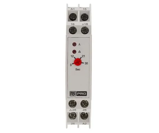 63-8067-28　RS Pro Star Delta Single Timer Relay, Screw, 3 → 120 s, CO (Delta), CO (Star), 2 Contacts, SPCO, 240 →　896-6832