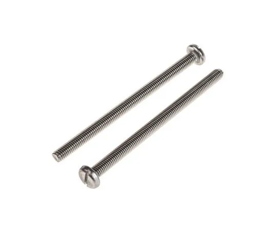 63-8078-08　RS Pro, M5 Pan Head, 75mm Stainless Steel Slot A2 3040.8　914-1608