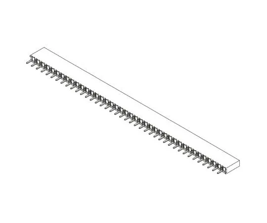 63-8122-96　Samtec BCS Series 2.54mm Pitch 40 Way 1 Row Straight PCB Socket, Through Hole, Solder Termination　BCS-140-L-S-TE