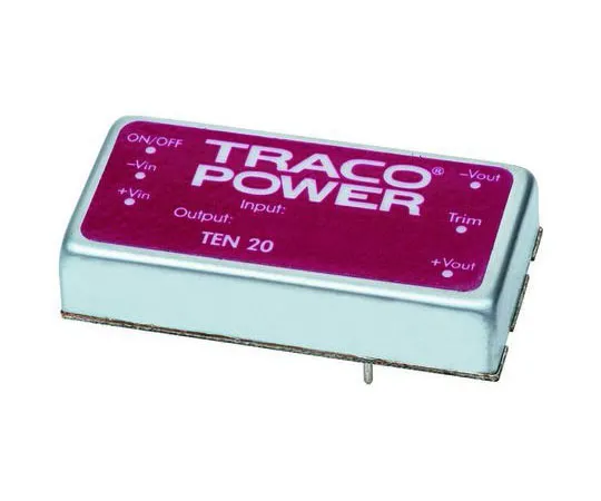 63-8323-90　TRACOPOWER TEN 20WIN 20W Isolated DC-DC Converter Through Hole, Voltage in 18 → 75 V dc, Voltage out 15V dc　TEN 20-4813WIN