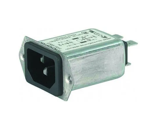 63-8328-46　Male C14 IEC Filter Panel Mount,Rated At 4A,250 V ac　5120.1003.0