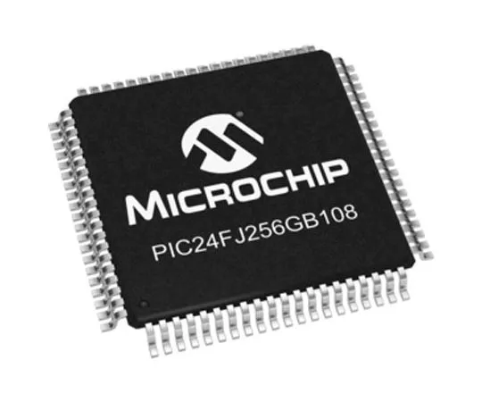63-8341-67　Microchip PIC24FJ256GB108-I/PT, 16bit PIC Microcontroller, 32MHz, 256 kB Flash, 80-Pin TQFP　PIC24FJ256GB108-I/PT