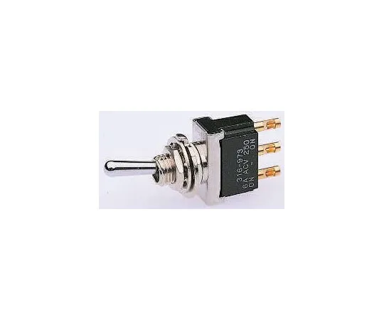 63-8312-67　TE Connectivity Double Pole Double Throw (DPDT) Toggle Switch, Latching, Panel Mount　4-6437630-2