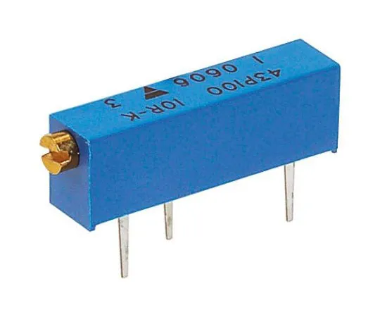 63-8303-16　500kΩ Through Hole Trimmer Potentiometer 0.5W Side Adjust Vishay 43P Series　M43P504KB40