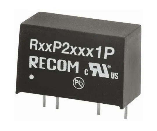 63-8320-98　Recom 2W Isolated DC-DC Converter Through Hole, Voltage in 4.5 → 5.5 V dc, Voltage out 12V dc　R05P212S/P