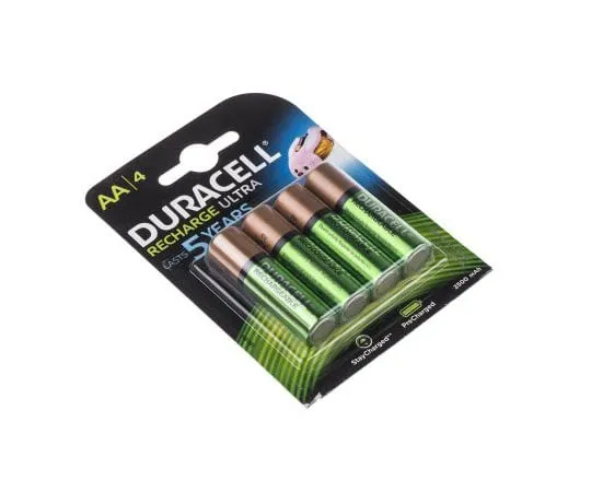 63-8071-80　Duracell Recharge Ultra Precharged NiMH Rechargeable AA Batteries, 2400mAh　HR6 P4 PRE RS