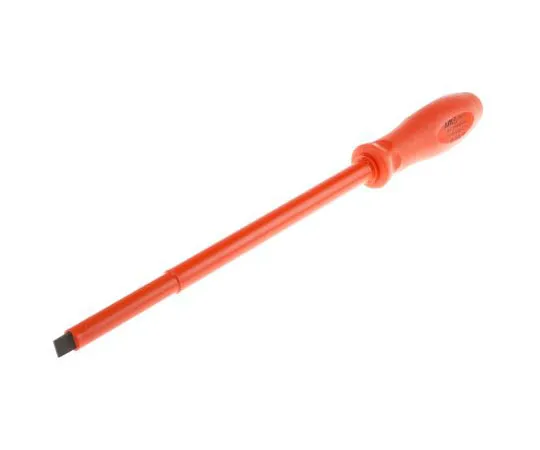63-8075-02　RS PRO, VDE 1000V Approved Slotted Engineers Screwdriver 10 x 1.6 mm Tip 254 mm Alloy Steel　911-1128