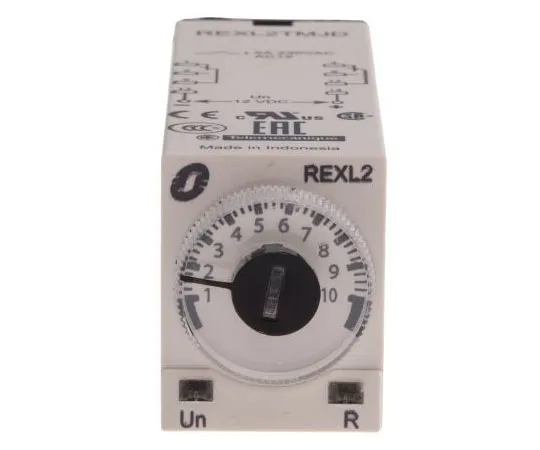 63-8079-24　Schneider Electric Multi Function Time Delay Relay, 0.1 s → 100 h, 12 V dc　REXL2TMJD