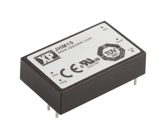 63-8363-26　XP Power JHM15 15W Isolated DC-DC Converter Through Hole, Voltage in 9 → 18 V dc, Voltage out 5V dc Medical　JHM1512S05